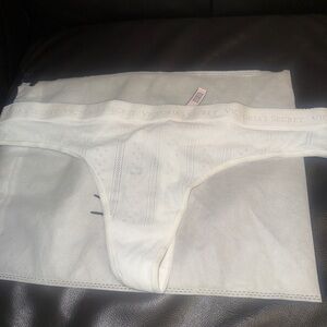 Victoria's Secret Logo Waist Pointelle Thong
